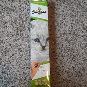 Diamond Art intermediate kitten picture